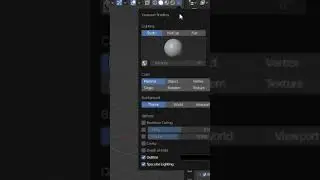 Create a silhouette in blender viewport 