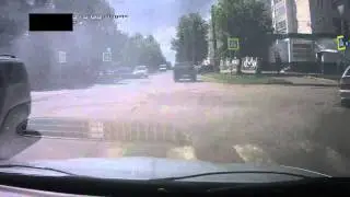 Машина в дыму