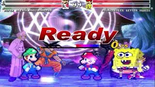 Team Super Better Luigi VS Team Super Better Mario MUGEN ¡¡battle¡¡ Request