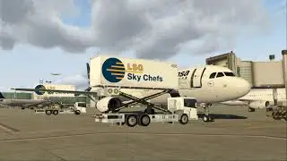 X-Plane 11 ToLiss A321 heavy snow arrival in Munich xEnviro (timelapse)