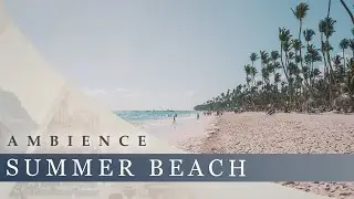 Summer Beach Sounds - Background Sounds; Waves, Families Playing, Gulls