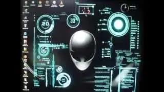 IronMan theme from Rainmeter + Effects