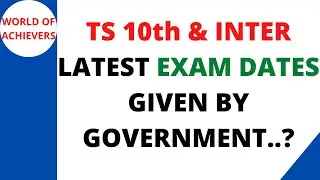 TS 10th & INTER EXAM DATES 2021|TS SSC EXAM TIME TABLE|TS INTER 1&2 YEAR EXAM TIME TABLE|REOPEN DATE