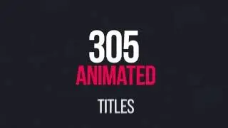 After Effects Templates 305 Titles Ultimate Pack