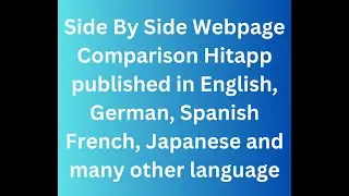 Side By Side Webpage Comparison Hitapp published in English || UHRS Qualification Answer 2024👍