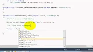 ADO (C#) - Affichage dans dataGridView & Affichage dans listBox (mode déconnécté)
