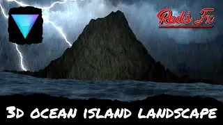 Ocean Island 3D Model VFX Experiment Tutorial | Red's Fx