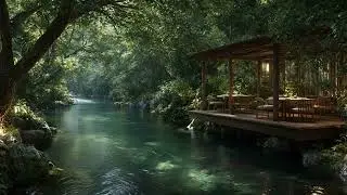 Secret Riverside Summer - 10 Hours 4K Nature Sounds for Sleep, Study, Relaxation