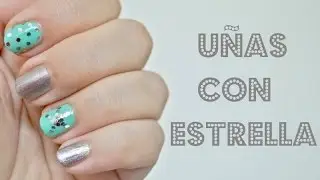 Uñas con estrella muy fáciles | Star nails
