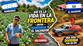 This is LIFE ON THE BORDER BETWEEN HONDURAS AND EL SALVADOR/ a mix divided by the Sumpul River
