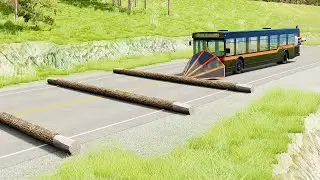 Mobil vs Fallen Tree #14 - BeamNG Drive