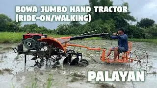 BOWA Jumbo Hand Tractor - Ride On Type with Disc Plow Implement. Post harvest for Palayan