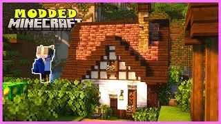 Modded Minecraft Let’s Play with Kittenish - Wine Shed Build