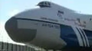 Polet Airlines AN-124 landing in Munich