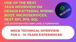 One of the BEST LIVE Mock Interviews on Java | Design Patterns | Spring Boot | Microservices | JPA