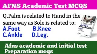 AFNS test mcqs 2024 / afns initial test mcqs 2024 / afns academic test mcqs / afns test preparation