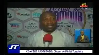 Reportage Television Togolaise concert Apotheose du Choeur de l'Unite Togolaise
