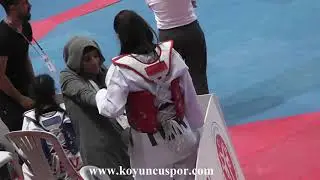+59kg Sude Yaren Uzunçavdar vs B. Öztürk (2019 Turkish Cadet Taekwondo Championships)