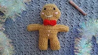 CROCHET GINGERBREAD MAN TUTORIAL FOR BEGINNERS
