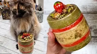 Декор баночки.