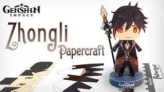 Genshin Impact: Zhongli Paperized