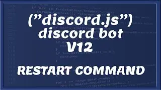 DISCORD RESTART COMMANDO || Tutorial #32 [nederlands/Dutch]