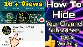 How To Hide Subscribe On YouTube | Subscribe Hide Kese Kare ?