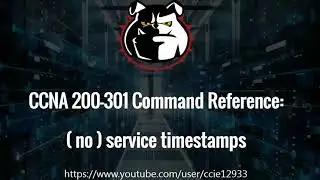 (no) service timestamps: A CCNA 200-301 Command Reference