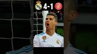 Real Madrid vs Girona 🥶🔥| Ronaldo Hat trick #shorts #football
