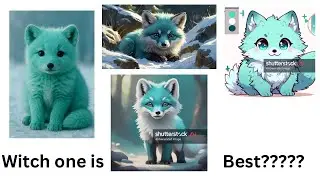 Which AI generated fox is the best? Shutterstock AI, Canva, or ChatGPT? (Not sponsored)