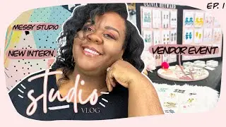 HOW TO set up for Vendor Event, Packing Orders, New Studio Inspo | Studio Vlog 1 | Olivia Heyward