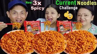 3X SPICY CURRENT NOODLES CHALLENGE &REVIEW @BudaBudiVlogs