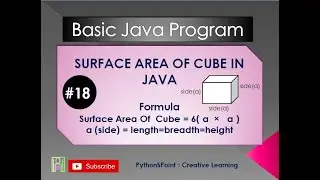 #18 Surface Area of the Cube in Java