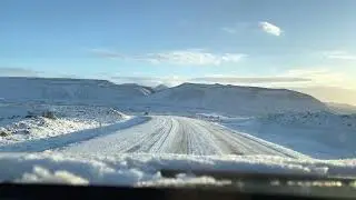 Driving from Grindavík to Strandakirkja in Iceland