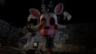 Mangle bites Guard's arm ([FNAF] Blender animation)