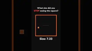 which size did you STOP seeing the square? (comment) #like #subscribe #games #viral