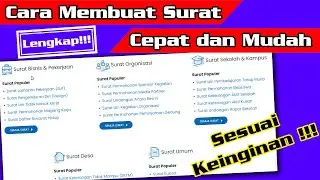 Cara buat Surat dengan mudah dan cepat | Lengkap !!!