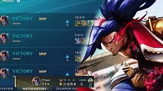 17 WIN STREAK WITH YASUO WILD RIFT +EZ CARRY 🌪⚡️