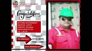 Congratulations on your selection for My Homes groups as Engineer - Safety.👏👏👏