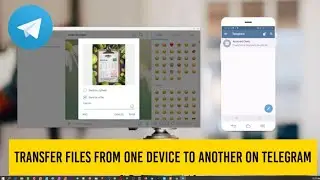 Transfer Files from PC to Mobile on Telegram using Saved Messages feature.