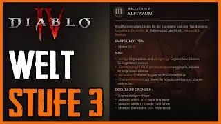 Weltenstufe 3 Alptraum freischalten (WT3) | Diablo IV Deutsch