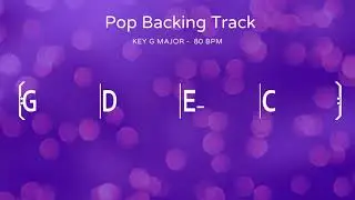 Pop Style Backing Track in G Major