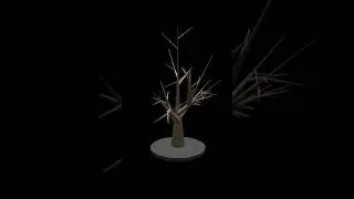 I suck at art so I made a tree with code #gamedev #coding #javascript #threejs #3dart