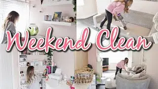WEEKEND LONG CLEAN WITH ME // EXTREME WEEKEND CLEANING MOTIVATION