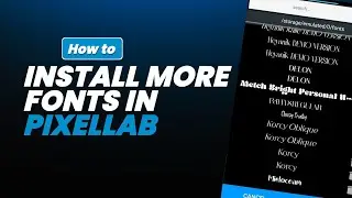 How to download and install fonts in pixellab 