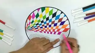 How to Make Texture in Circle With Multi Colors CITV