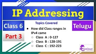 IP Addressing Part 3| Class 6 | Huzefa | Telugu