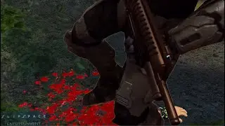 Breaking his fall