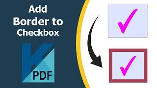 How to add border to checkbox in pdf using Kofax Power PDF