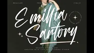 Luxury Script Font Essentials: Emillia Sartory Modern Script Font for Logos, Branding & More